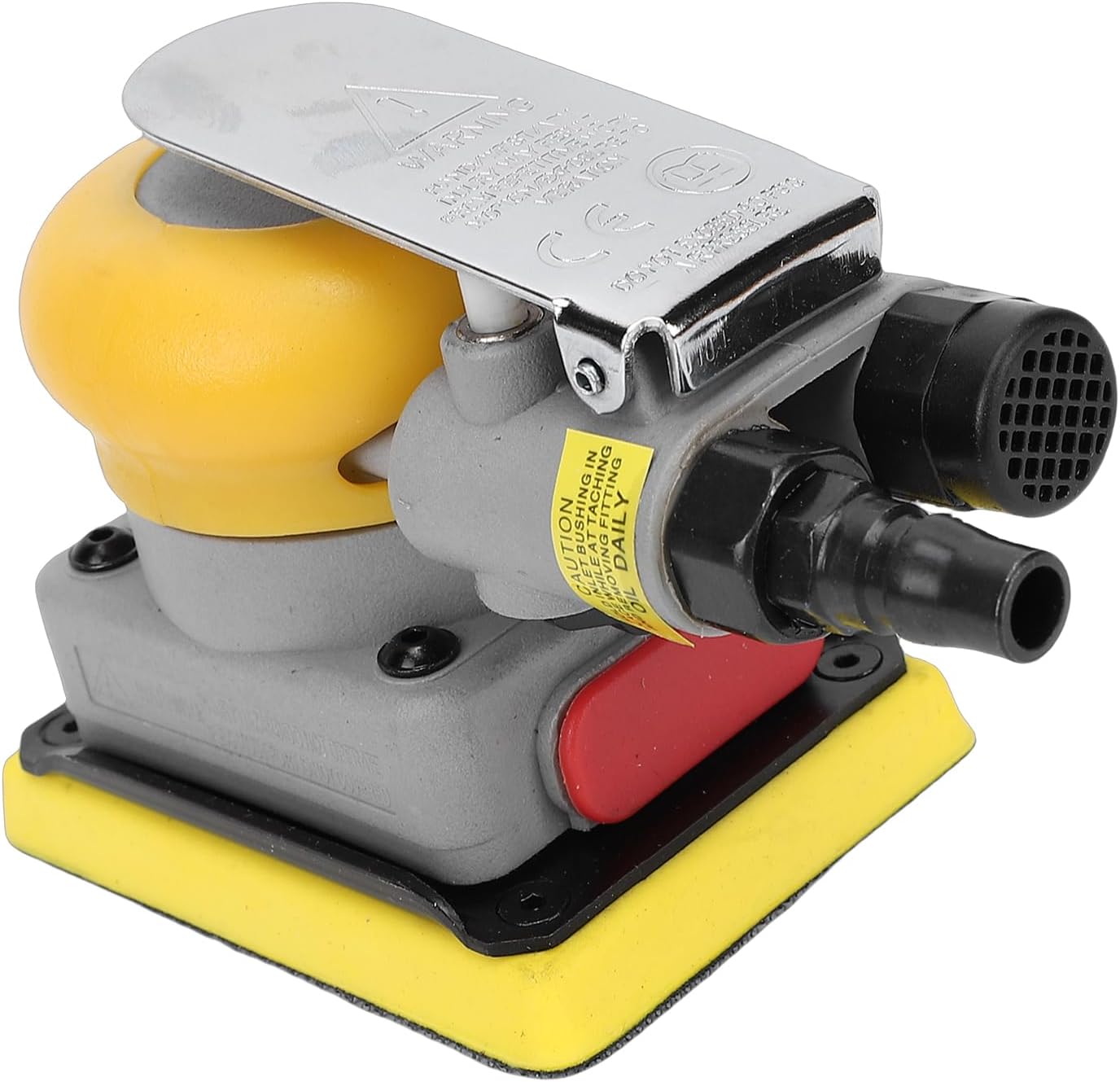 Eujgoov Pneumatic Sander, Robust Construction Alloy Steel CNC Machined 10000rpm Sanding Machine for Wood Stone Polishing, with Rectangular Chassis 3mm Eccentric Distance