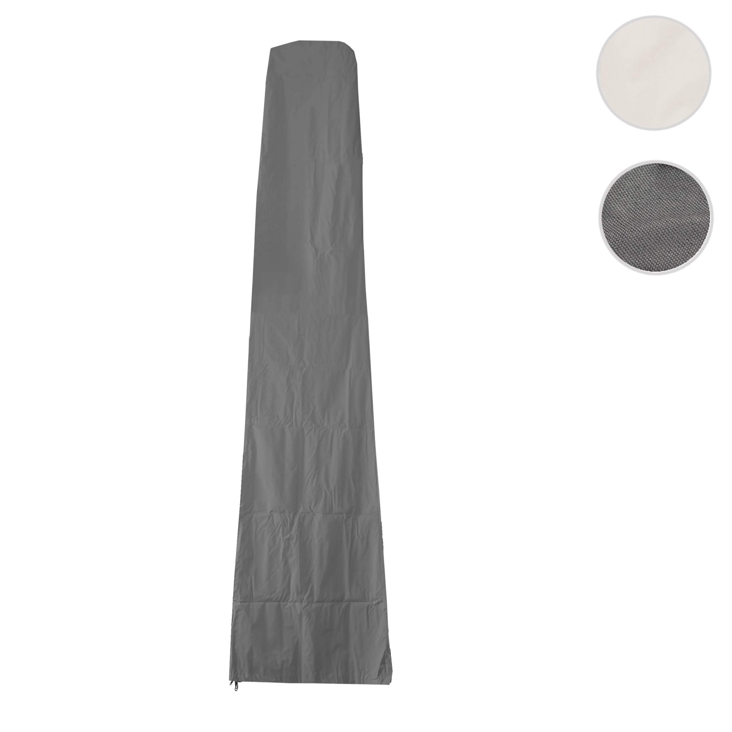 Copriombrellone copertura ombrellone protettiva HWC-D20 poliestere con rivestimento - antracite