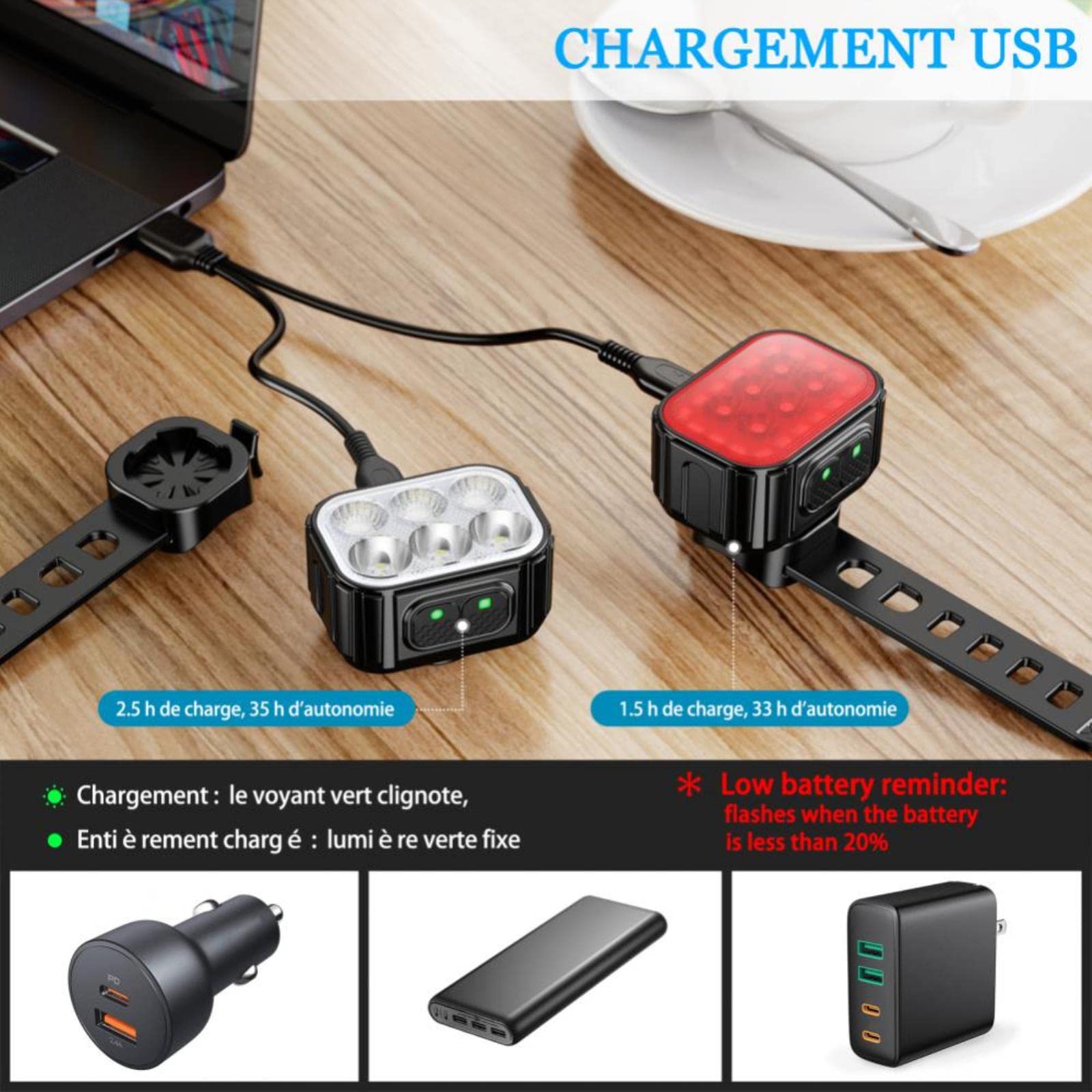KINHA 6/24 Lampada Bead Bicicletta Anteriore Faro Luce Anteriore Della Bicicletta MTB Luci Della Bicicletta Luce Posteriore LED