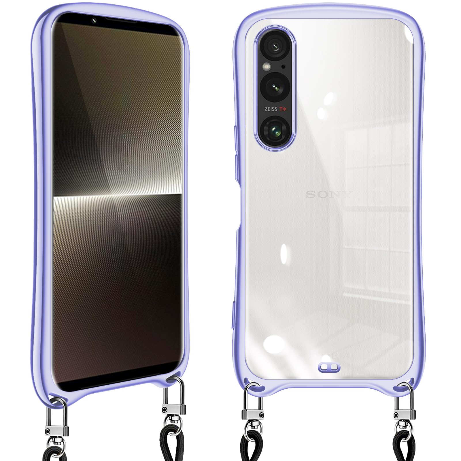 Amazon.co.jp: Xperia 1 V 用の ケース クリア ショルダー xperia1v SO 