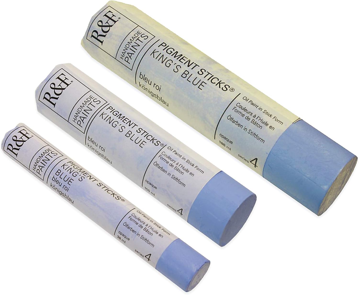 R&F Handmade Paints - Professional Oil Pigment Stick, King's Blue, 100 ml