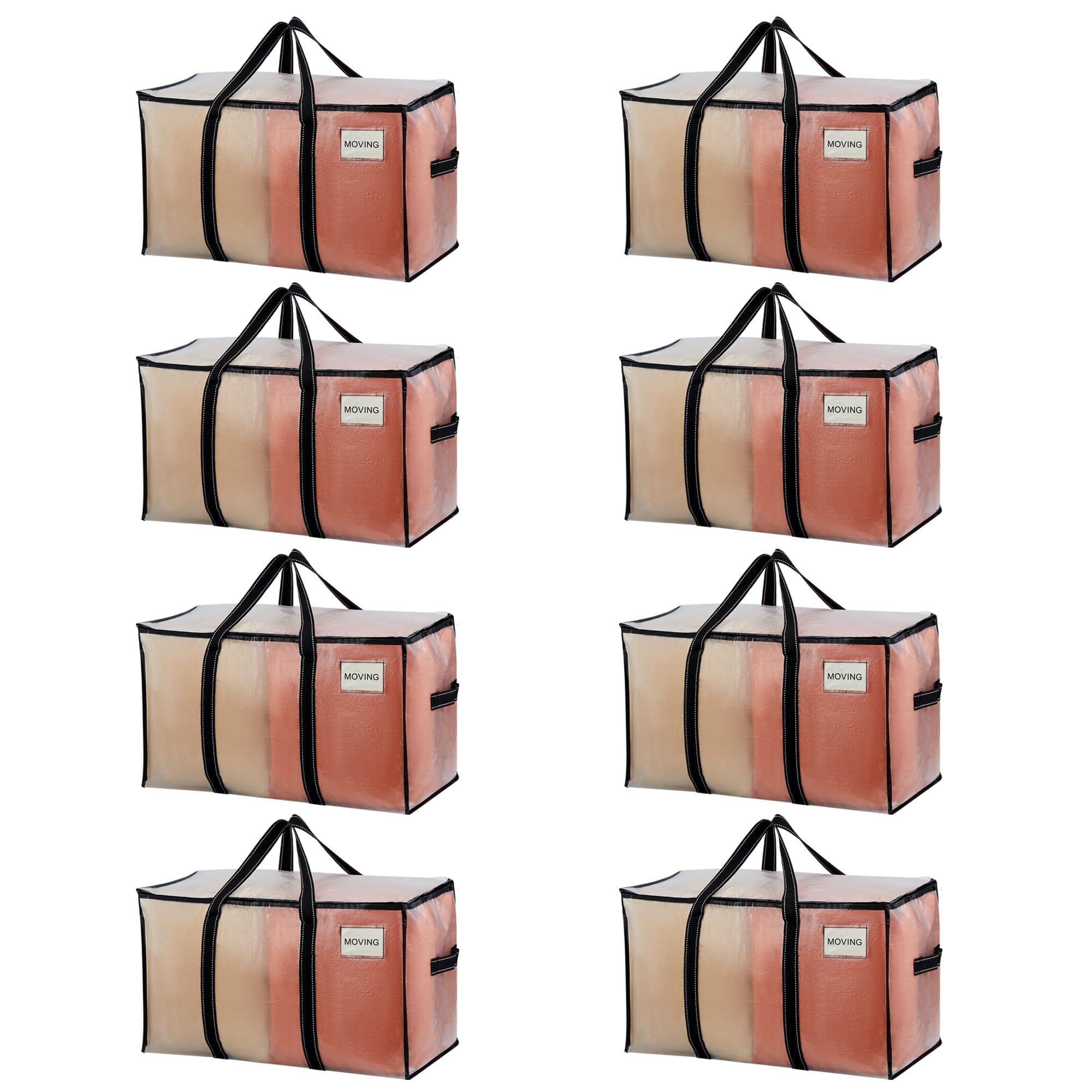 Sacs de rangement transparents 90L VENO pour trier les vêtements de saison et déménager