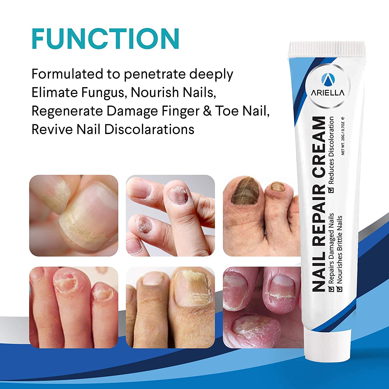 Ariella Nail Fungus treatment, Fungal Nail Treatment Set, Nail Repair