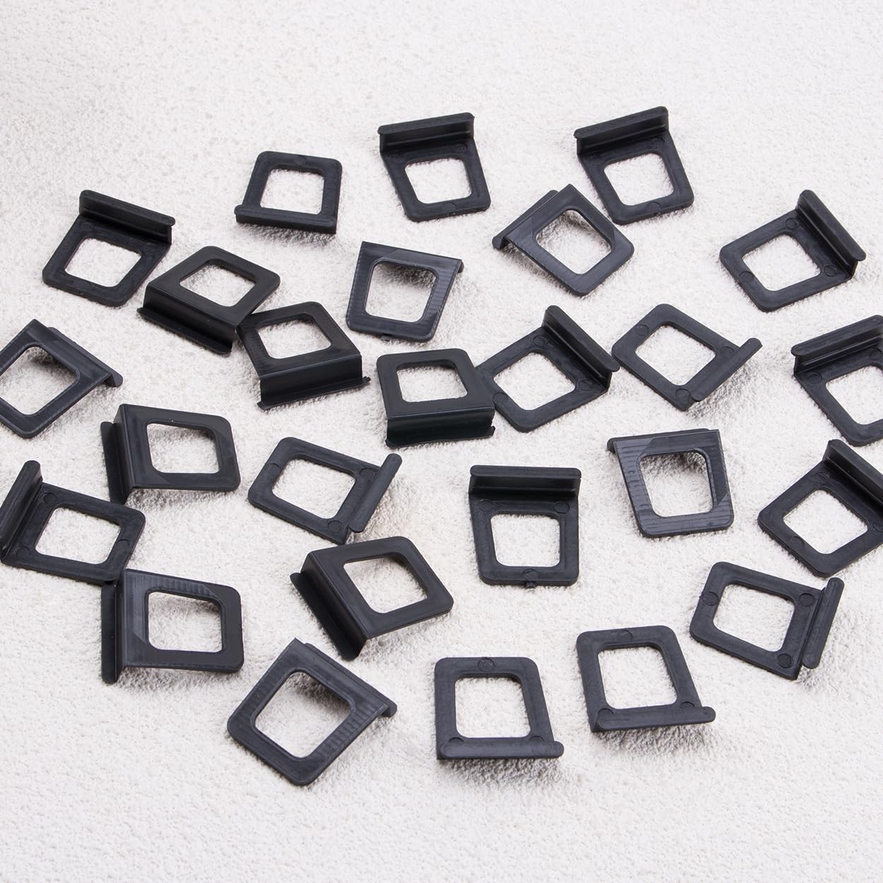ZORZA 50Pcs Black Plastic Window Screen Lift Tabs Universal Fit for Easy Screen Frame Replacement Repair Enhanced Grip Screen Pull Tabs for Effortless Handling