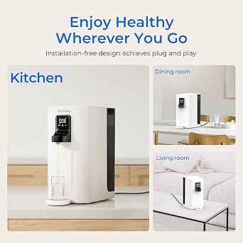 Waterdrop K19-SFK Reverse Osmosis Water Filter Countertop, Minerals, Countertop Reverse Osmosis System, 3:1 Pure to Drain, Reduce PFAS, No Installation Required, BPA Free