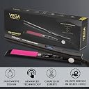 VEGA PROFESSIONAL Pro Cera Smart Hair Straightener With Tourmaline Ceramic Floating Plates,Ultra Quick Heat Up&Adjustable Temperature,(Vpmhs-06),Black gallery image