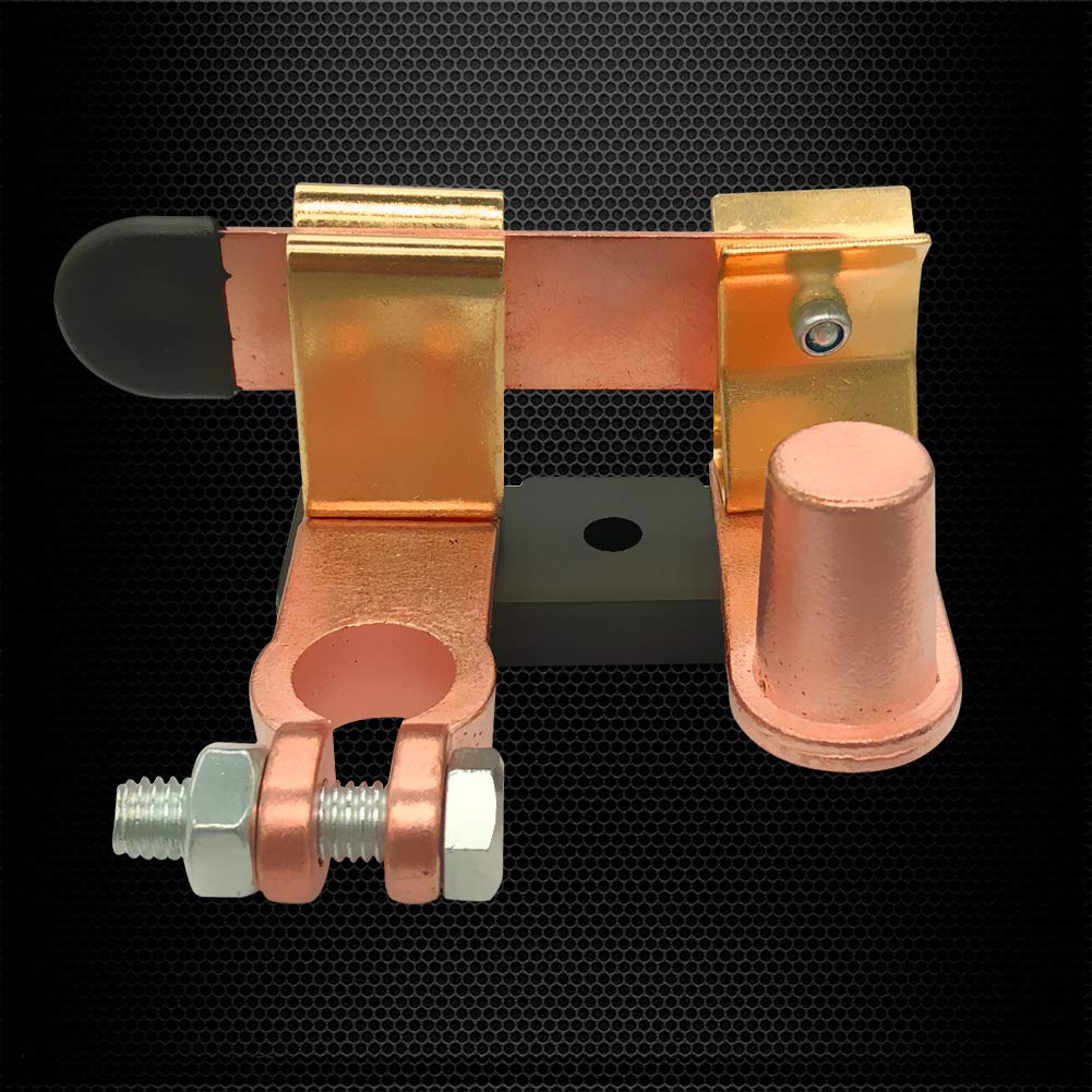 Top Post Knife Blade Master Switch, Ampper 12V / 24V Battery Disconnect Switch Isolator Power Cut Off for Marine Car Boat RV ATV (Negative) : Automotive