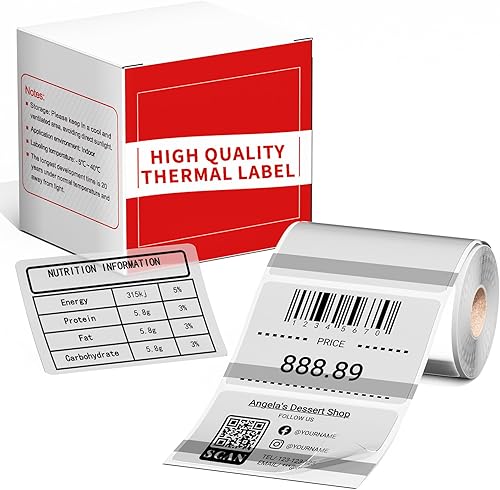 Etiquetas térmicas transparentes M110 - para impresora M100M110M220M200M260M250 M150, repuesto de etiquetas maestras de impresión transparente