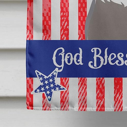 Vista 132 de Caroline's Treasures BB2171GF American Flag and Border Collie Garden Flag Mailbox Flag Decorative Yard Flag Banner Outside Patio Artwork Yard Flower