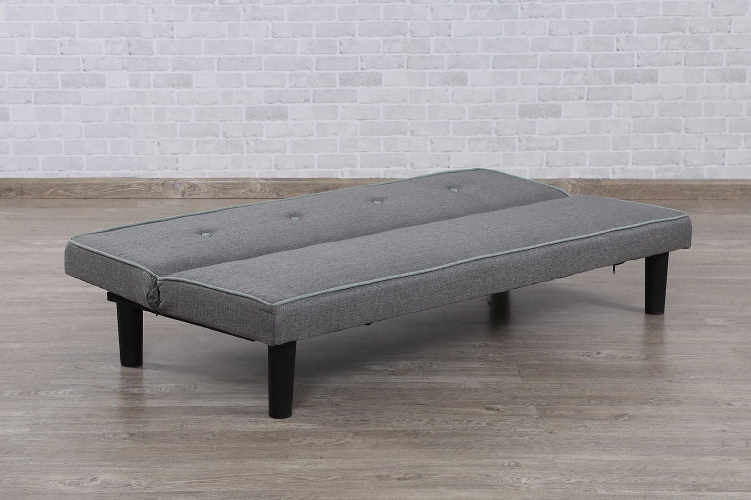 Divano Letto Reclinabile Lucky 2/3 Posti in Tessuto Grigio Ideale per Casa e Ufficio Design Moderno Confortevole Salvaspazio Versatile Divano Trasformabile Soggiorno e Ambienti Compatti