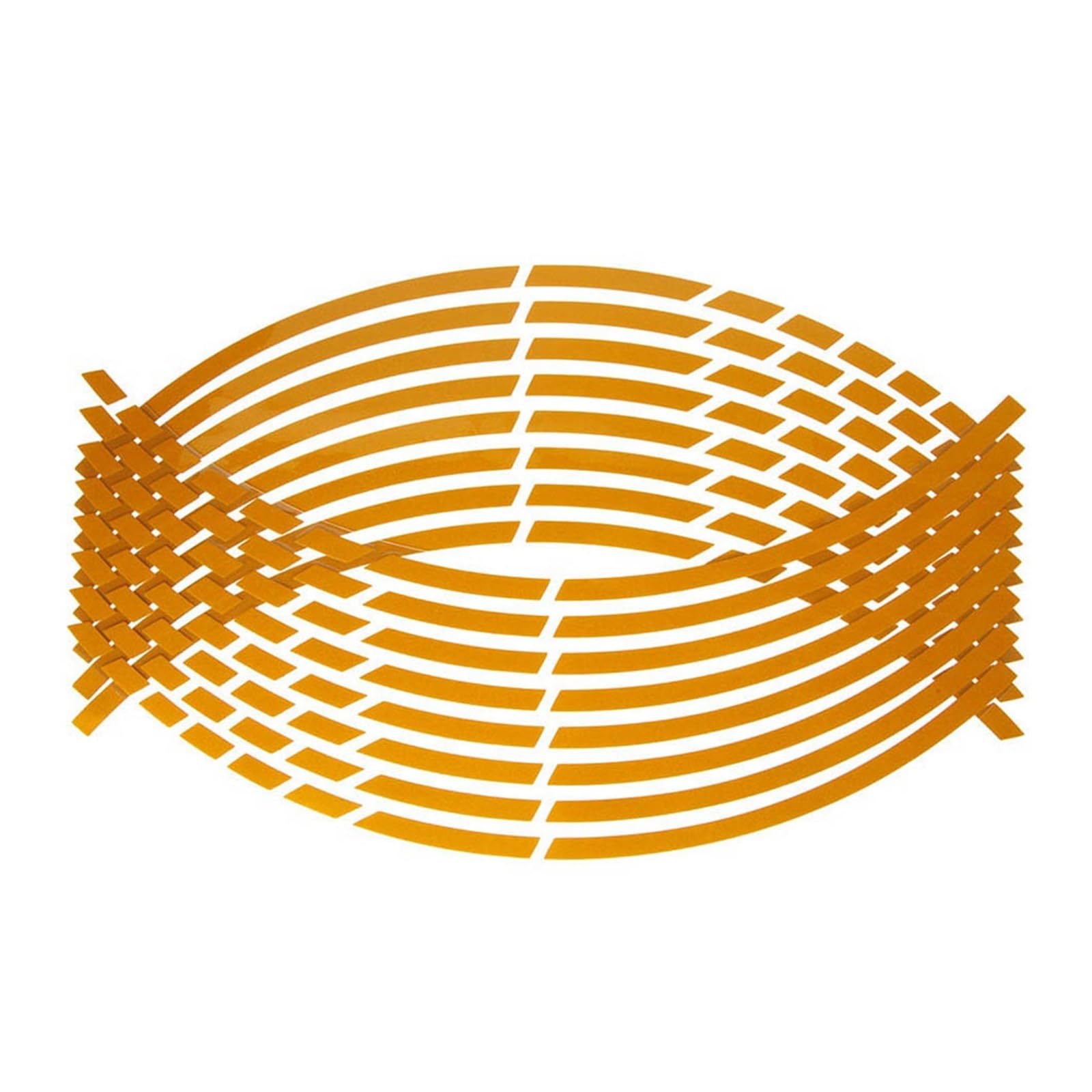 Hub Decals Rim 16Pcs 17" 18" 15" 19" Strips Motorcycle Wheel Stickers Car Reflective Rim Tape Motorbike Bicycle Auto Exterior Decals Stripe Tape(Orange)