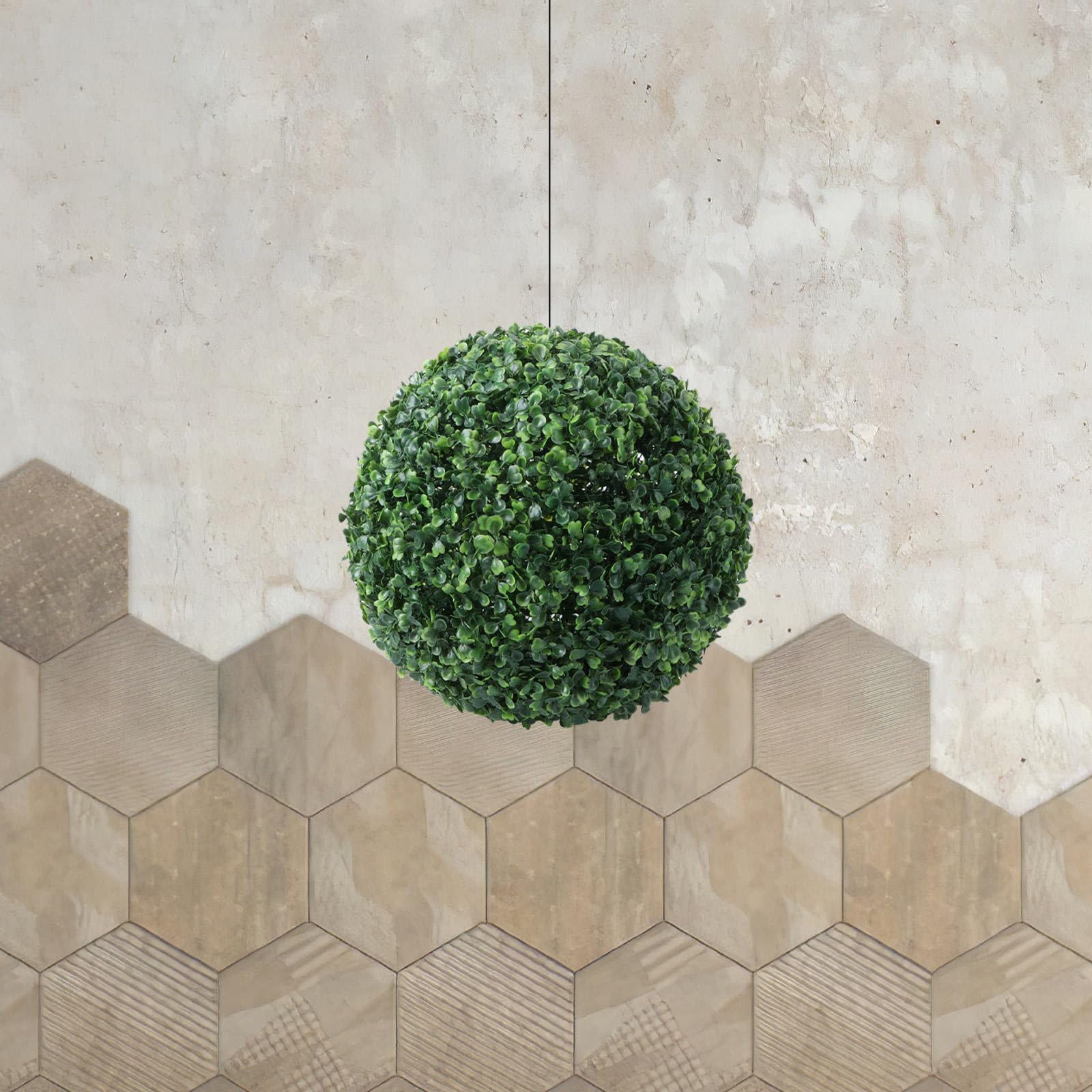 PRETYZOOM Boules Topiaires de de Boxwood Boule Topiaire Artificielle Pendentif de de Baseball pour Fête de Mariage Jardin d'intérieur Décoration extérieure 36 cm
