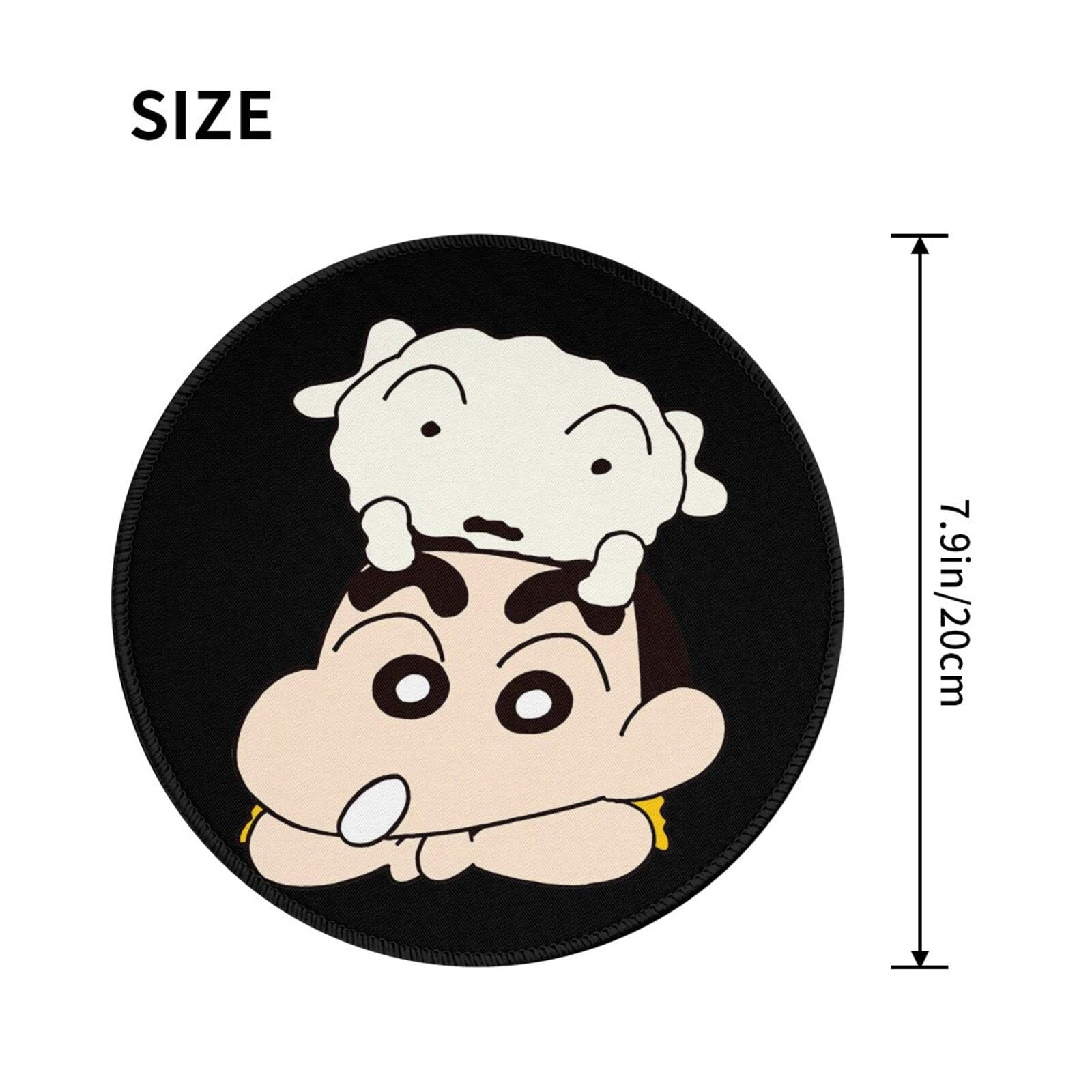 Amazon.co.jp: マウスパッド クレヨンしんちゃん シロ グッズ 丸