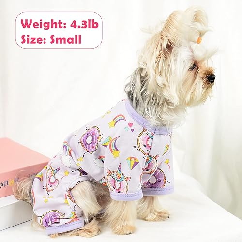 Miniatura 6 de Pijamas para perros, ropa para perros pequeños, hembra, chihuahua, yorkie, ropa para perros, pijamas para cachorros, pijamas para perritos, pijamas