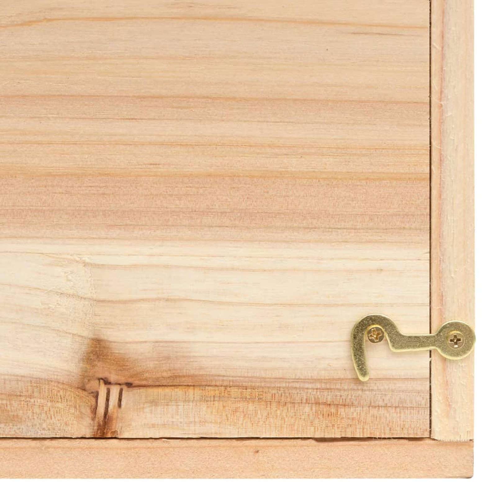 Casetta per Scoiattoli in Legno Massello di Abete 26x25x29 cm-Scoiattolo,con 3 ingressi,Perfetto per Tetto e conservare Gli Alimenti