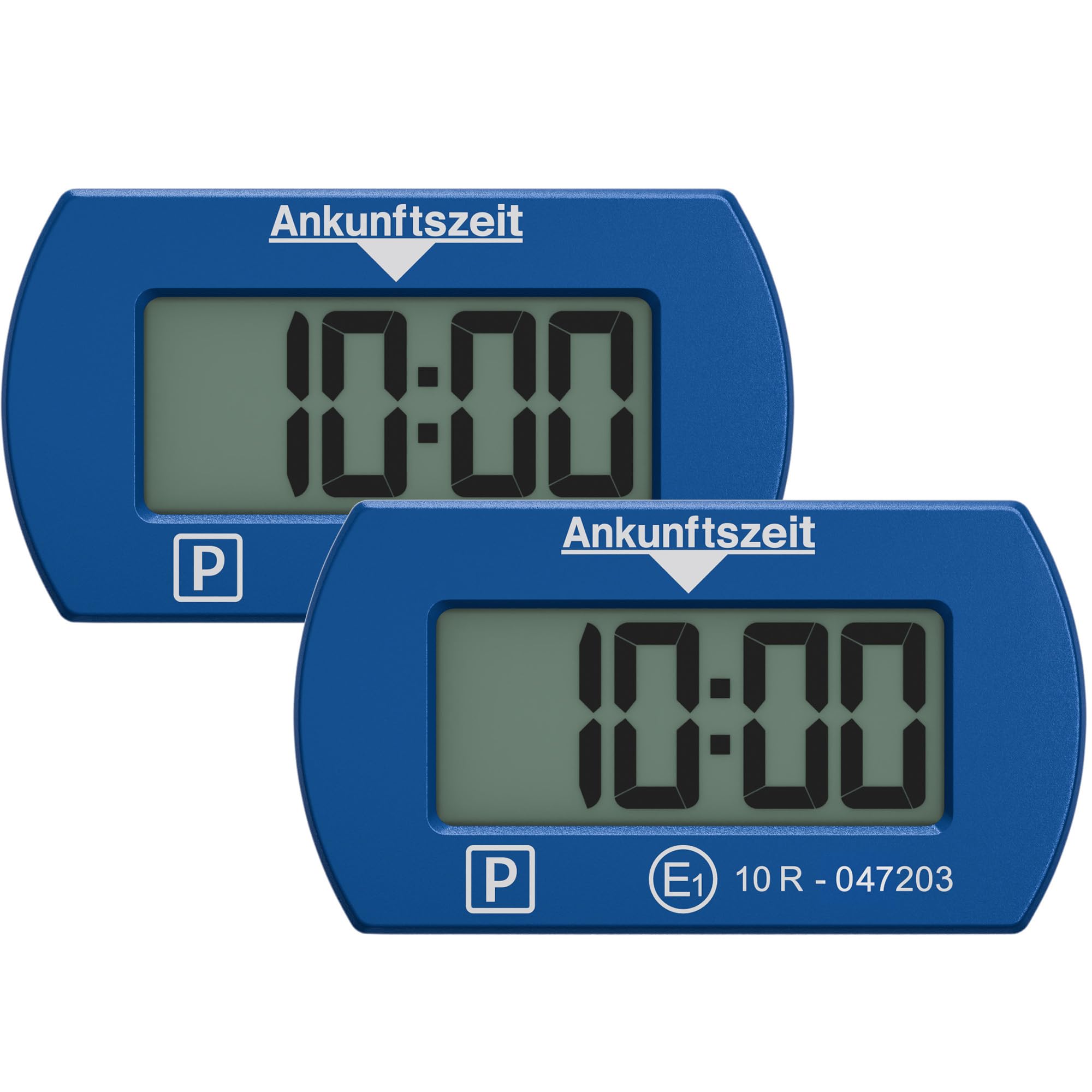 Needit 2X elektronische Parkscheibe Park Mini I automatische Parkscheibe elektrisch mit Zulassung vom Kraftfahrt-Bundesamt I Digitale Parkuhr mit 2 Displays I maximale Funktion in minimalem Format
