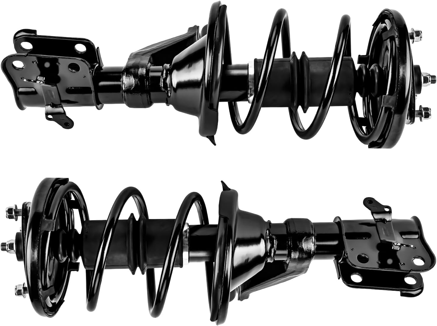 KAX Front Struts and Shocks Complete Assembly with Coil Spring for 2001-2005 Honda Civic, Amortiguadores Delanteros Replaces OE#: 171433/171434