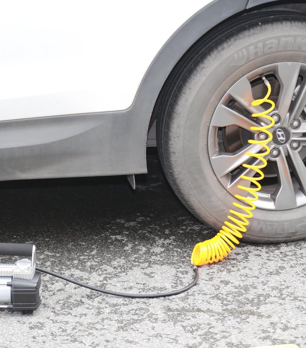 Compresor de Aire Portátil 12V 150PSI para Coche Doble Cilindro 85 L/min Inflador Neumáticos Turismo 4x4 Moto
