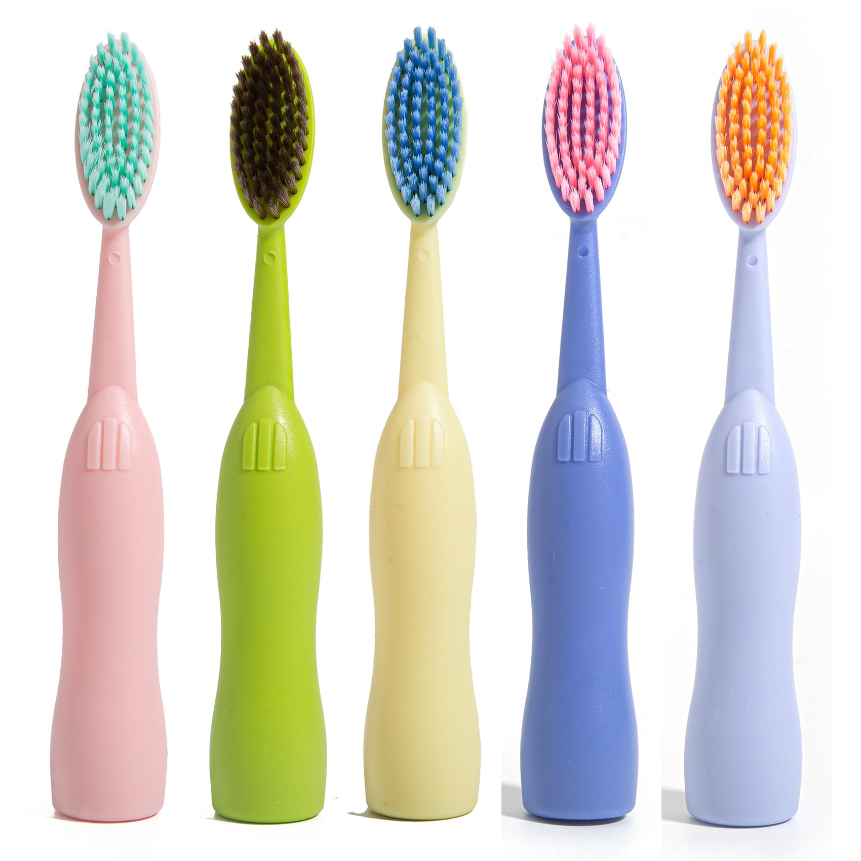 5-Piece Toothbrush Set Original Big Brush Flexible Soft-Bristle Toothbrush Set