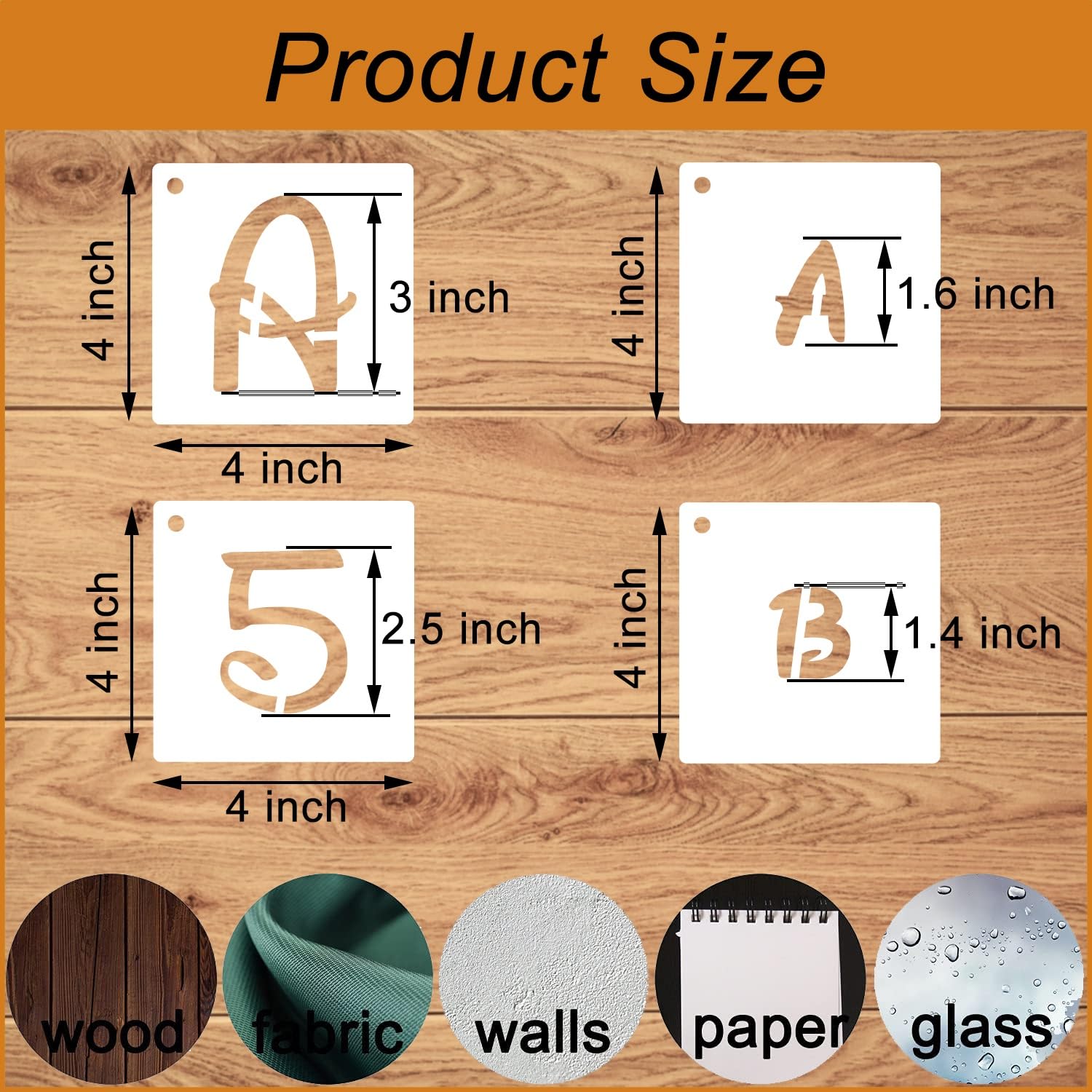 Plantillas de letras del alfabeto de 3 pulgadas para pintar, 70 plantillas mágicas y números, plantillas de plástico reutilizables para pintar sobre madera, letrero, diario, decoración de manualidades