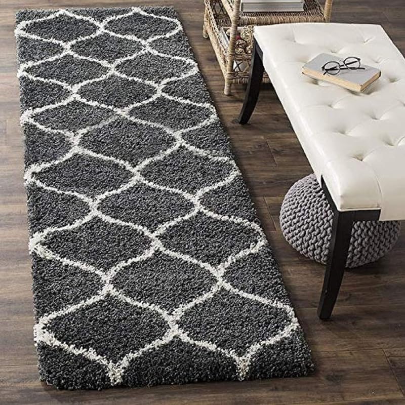 Modern Fluffy Silky, Polyster Carpet/Runner for Bedroom, Study Room, Kisd Room, Guest Room ETC Style-18 Size 2x5 feet