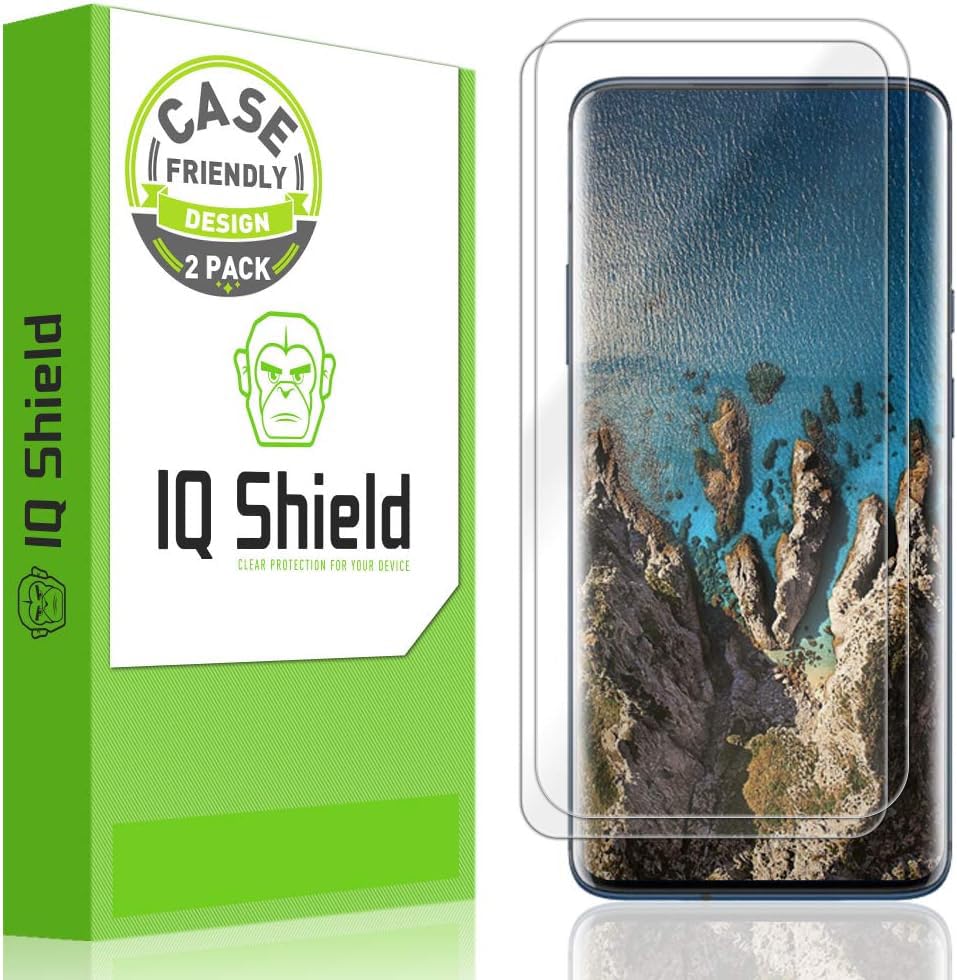 IQShield Screen Protector Compatible with OnePlus 7 Pro (2-Pack)(Case Friendly) LiquidSkin Anti-Bubble Clear TPU Film