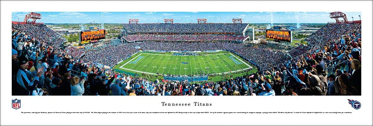 Tennessee Titans at Nissan Stadium - NFL Panoramic Poster and Wall Décor by Blakeway Panoramas