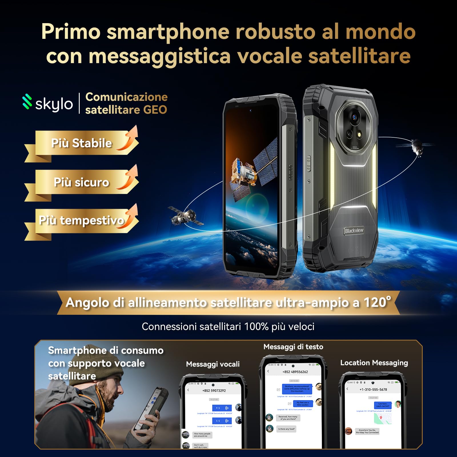 Xplore 2 Satellite 5G Smartphone 20000mAh - Dettaglio