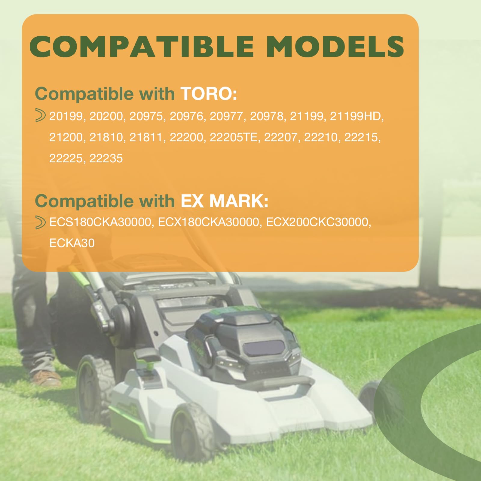 HQPASFY Cuchillas de mantillo 120-9500-03 compatibles con cortadoras de césped Toro Ex Mark de 30 pulgadas, cuchillas de cortacésped 116-6358-03 aptas para Toro 20200 22205TE, Ex Mark ECKA30, repuesto