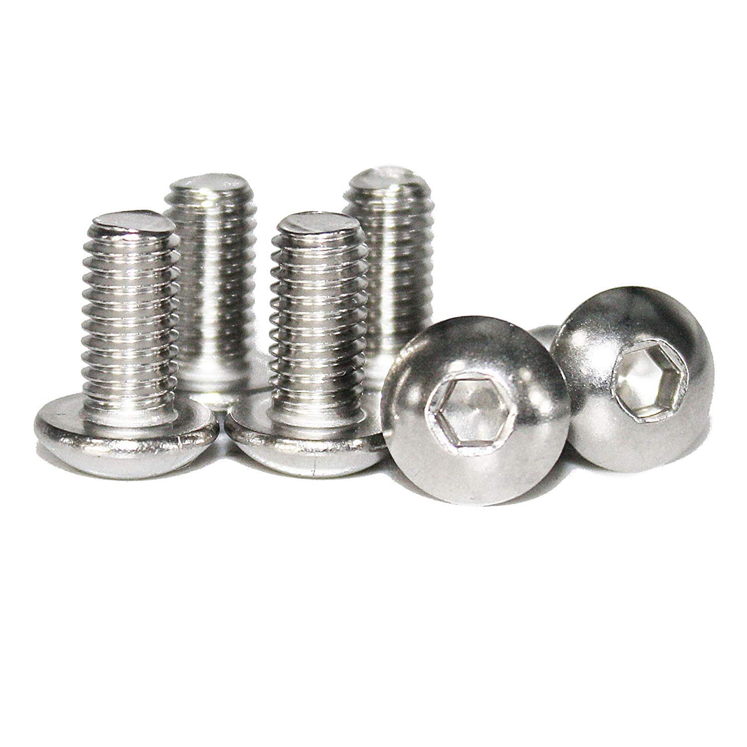 Viti A Testa Cilindrica Con Esagono Incassato, M10 X 40 Mm, A2 Inox, Confezione Da 250 Pezzi