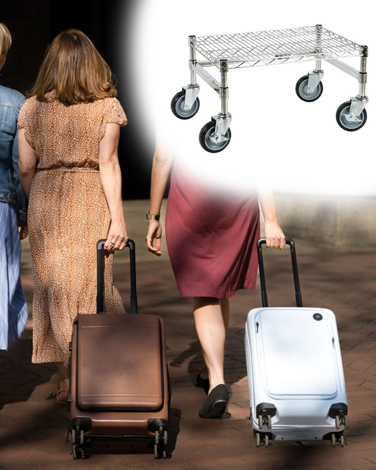 JAS 日本エアシステム ナイスウイング ラック ゴロ付き キャスター