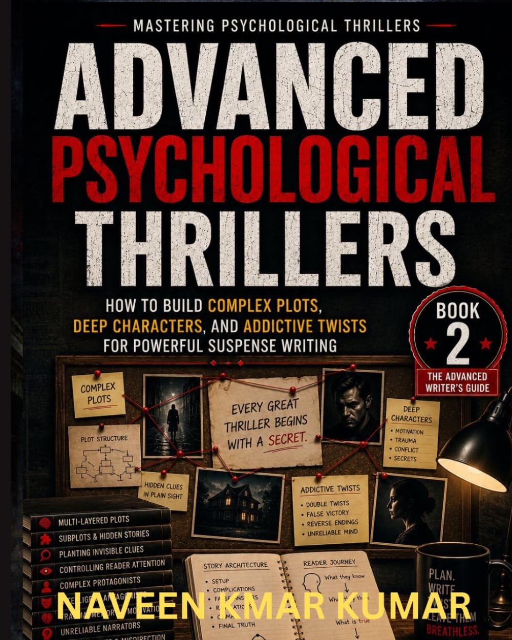 Advanced Psychological Thrillers: How to Build Complex Plots, Deep Characters, and Addictive Twists for Powerful Suspense Writing (Mastering Psychological Thrillers)
