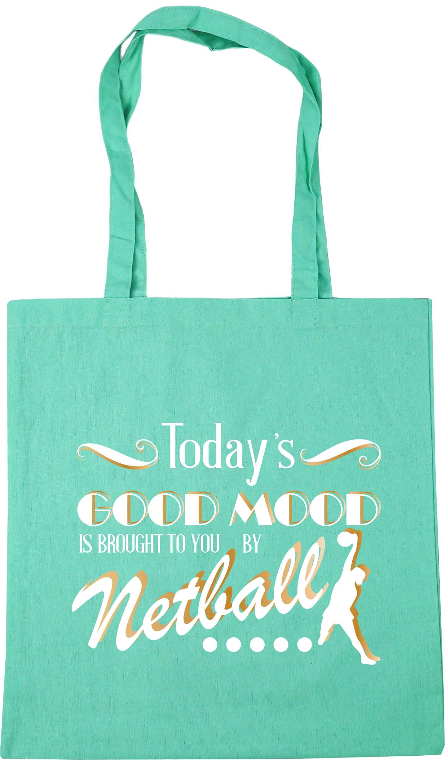 Hippowarehouse Today's Good Mood Is Brought To You By Netball Tote Shopping Gym Beach Bag 42cm x38cm, 10 litres