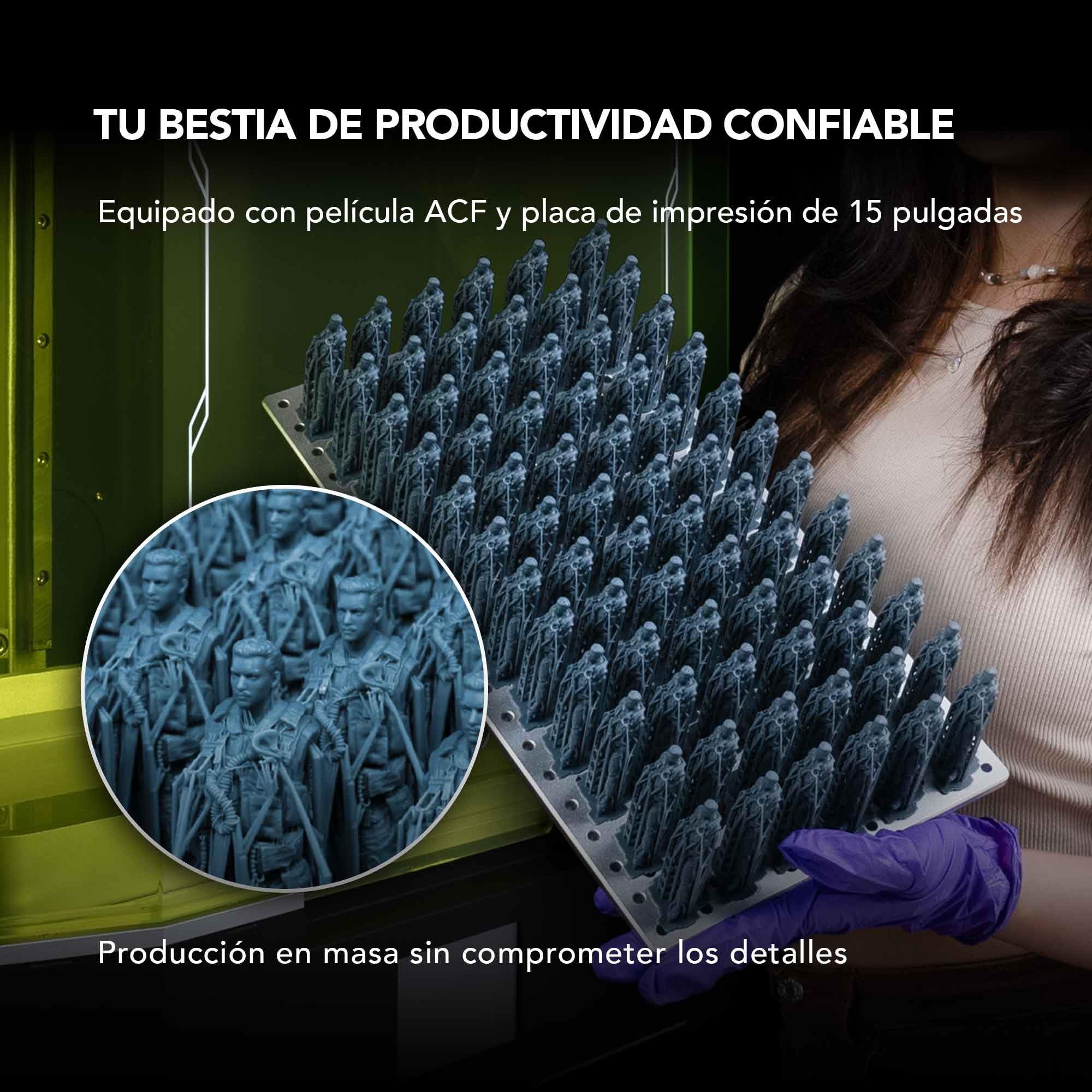 Phrozen Sonic Mega 8K S Impresora 3D de Resina Profesional de Gran Formato | LCD Monocroma 15" 8K, 43 μm | Volumen 330 × 185 × 300 mm | para Miniaturas, Prototipado y Producción