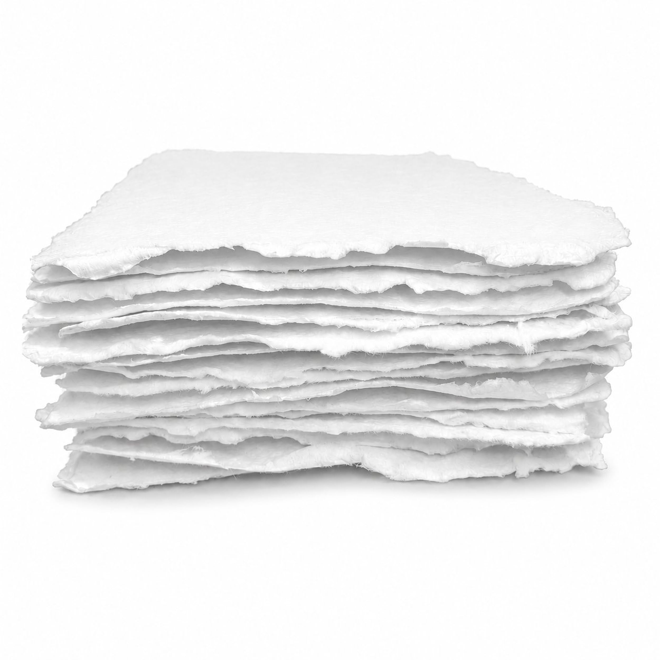 Wanderings White Thick Handmade Watercolour Paper With Deckled Edge A5-15X21 Cm - 500Gsm Premium Cold-Pressed Textured Mixed Media Paper Made With Recycled Cotton - 15 Loose Leaf Sheets