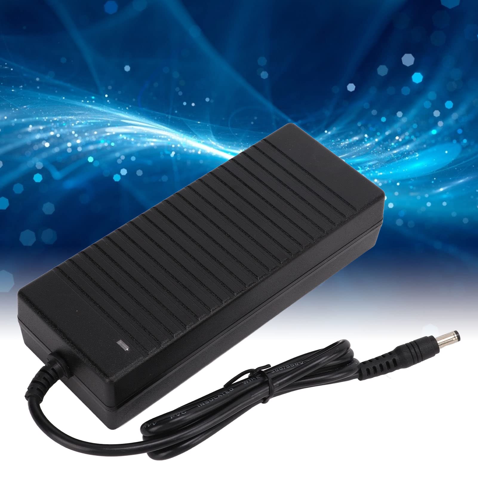 Bezpieczny i niezawodny zasilacz 24 V 5 A ze stabilnym napięciem wyjściowym do lamp elektronicznych i taśm LED, czarny konwerter AC na DC z żaroodporną obudową