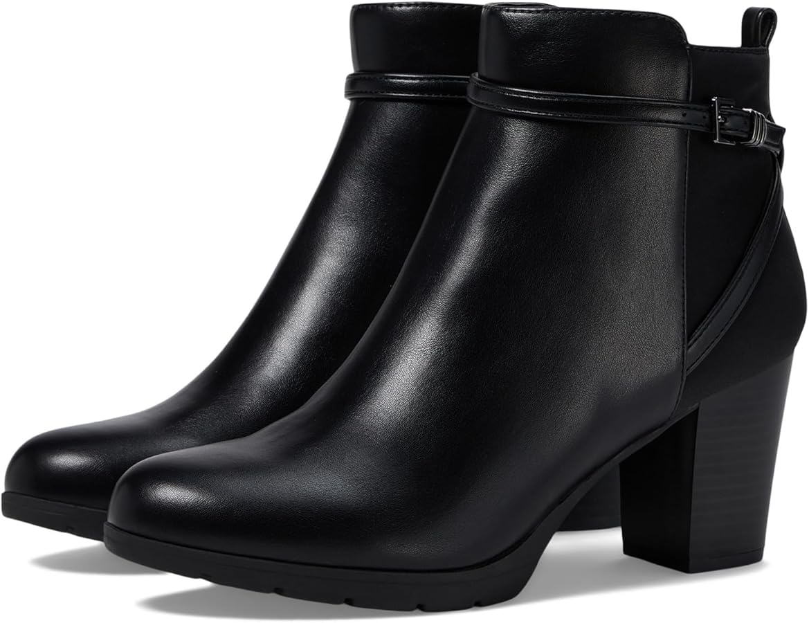 Amazon.com | Anne Klein Women's Riah High Heel Ankle Bootie, Black