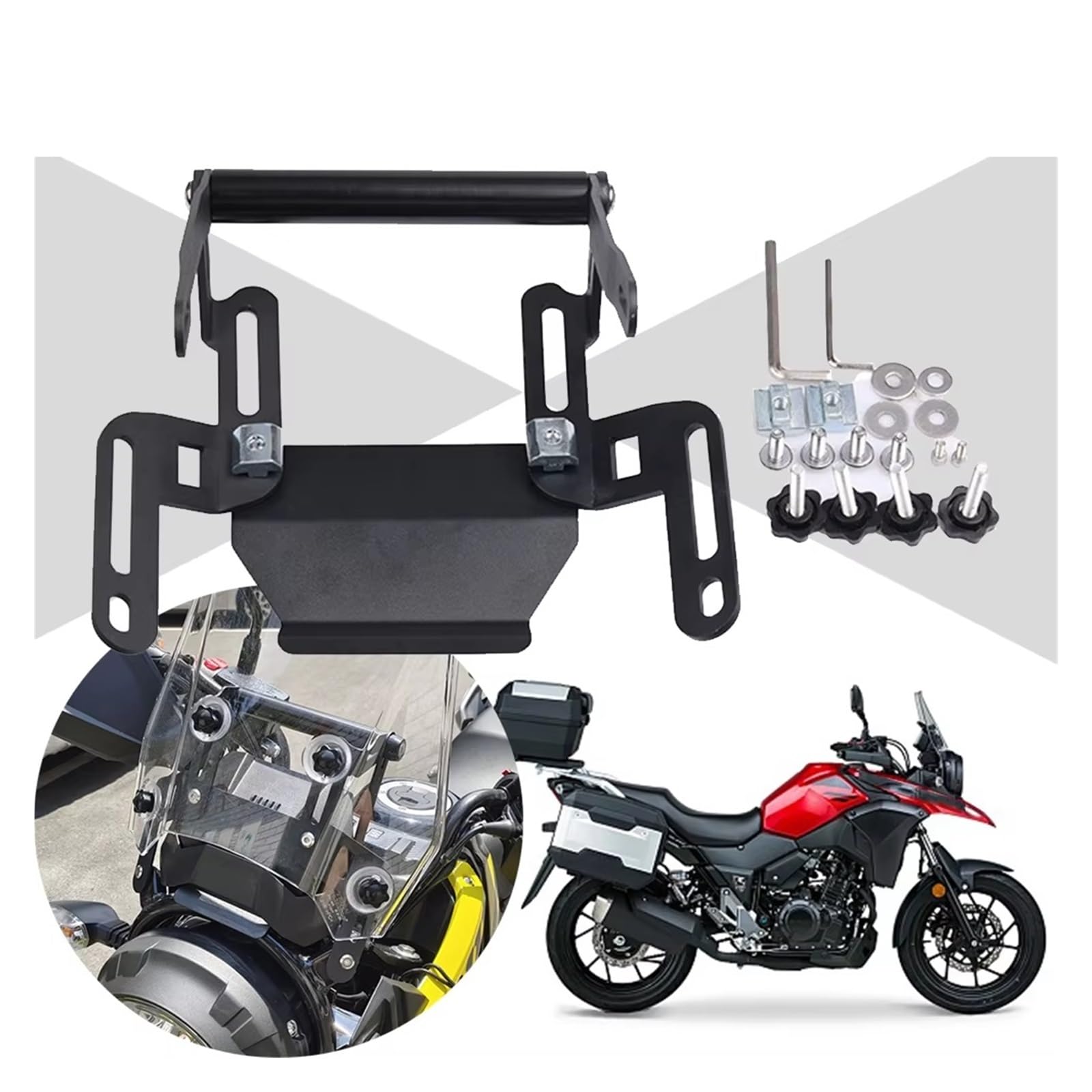 supporto navigazione moto Per SUZUKI Per Vstrom 250 Per V STROM DL250 DL Accessori Basamento Del Telefono Parabrezza Regolazione Di Sollevamento Supporto Navigazione GPS
