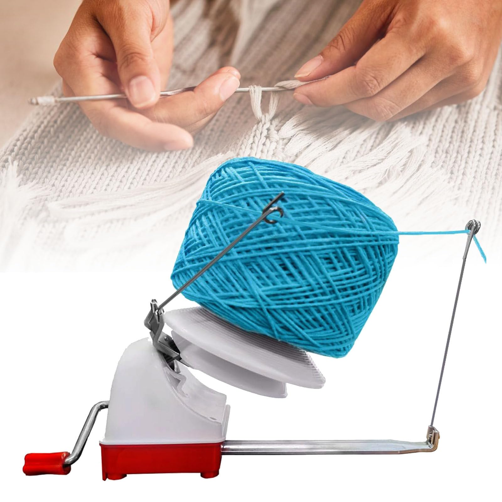 Garen Ball Winder - Grote Capaciteit Weven Breien Loom Gehaakte Swift DIY Breinaalden Set, Hand Operated 10oz (L22 Garen Ball Winder - Grote Capaciteit Weven Breien Loom Gehaakte Swift DIY Breinaalden Set, Hand Operated 10oz (L22