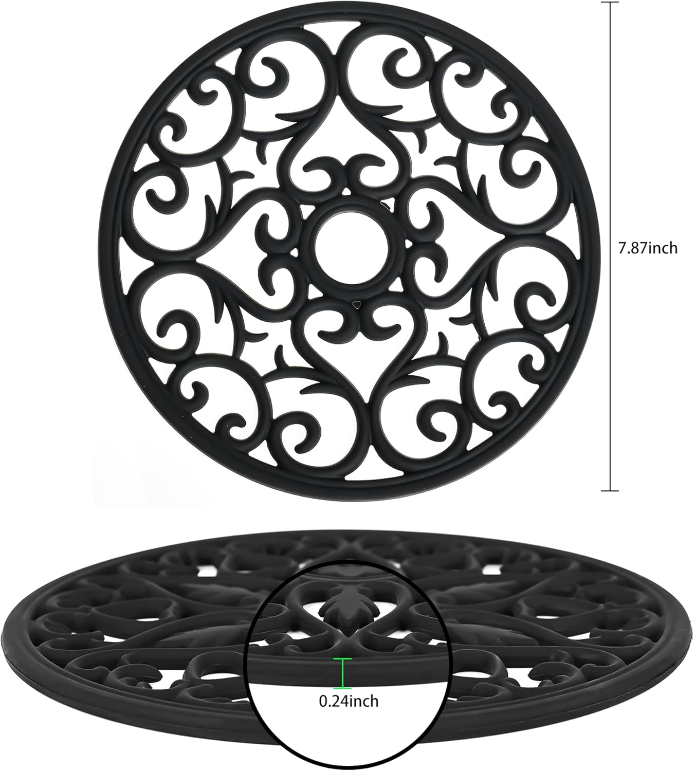 Smithcraft Beige Trivets Hot Dishes, Pots & Pans, Silicone Hot Pads Kitchen Quartz Countertops, Pot Holders Trivet Mat, Non-Stick Heat Resistant Mats Counter & Table Kitchen Decor Accessories Set 6