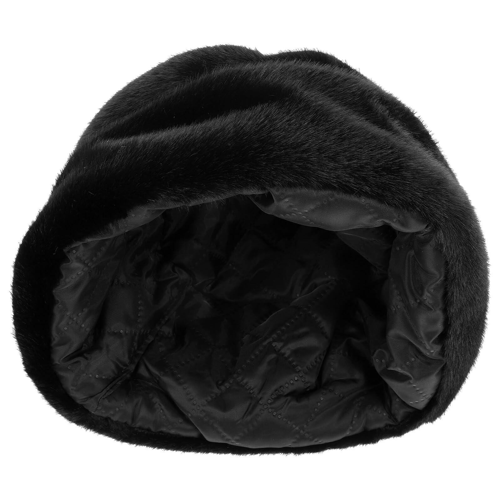 UPKOCH Gorro Ruso de Piel Sintética Negro M para Hombre, Invierno