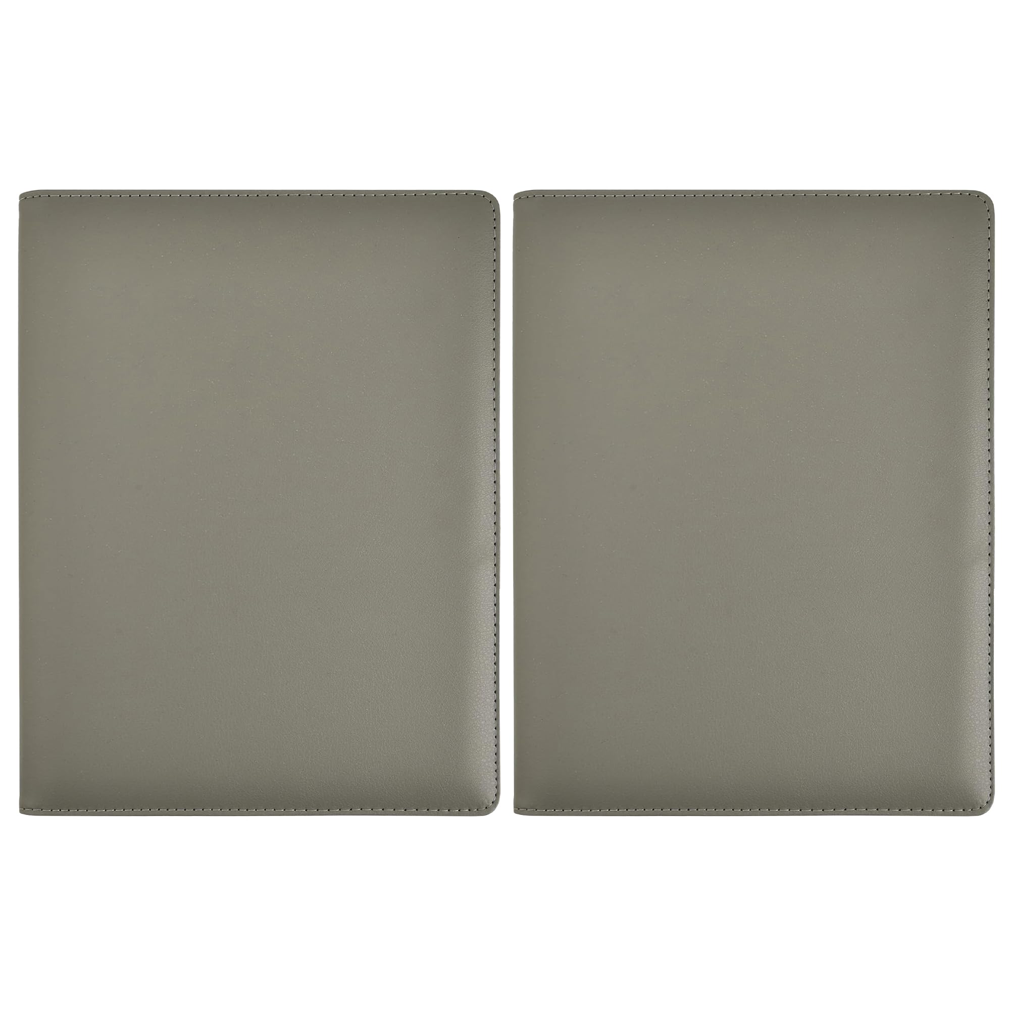 Arpan A5 Presentation Folder with 24 Pockets 48 Sides – Professional A5 Portfolio Folder Book with Plastic Sleeves | Display Book & Folder | Certificate & Conference Folder (Grey 2-Pack)