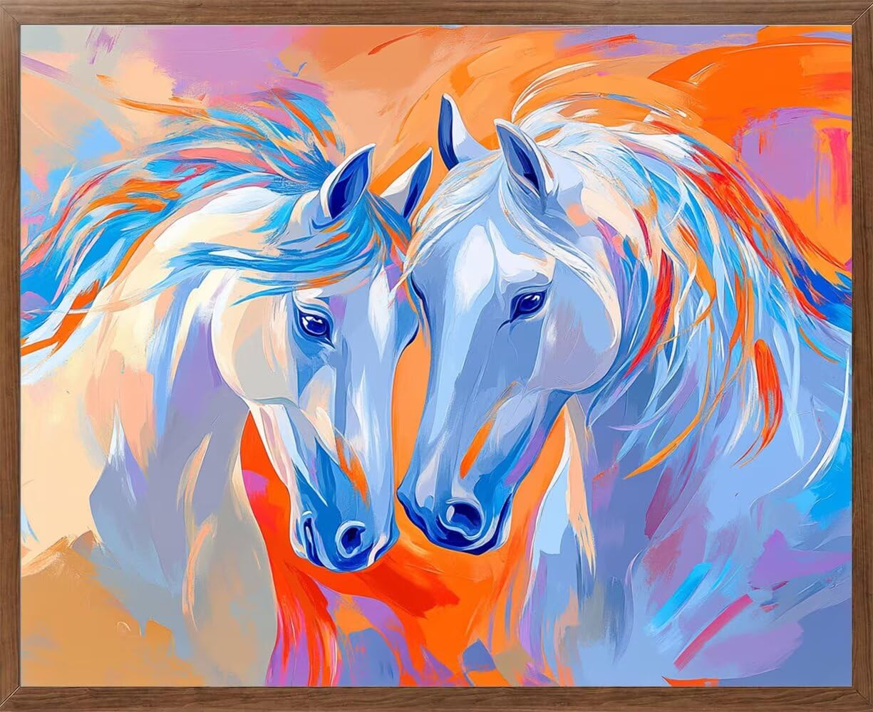 Koń diamentowy obraz diamentowy zestaw upominkowy 135 x 100 cm L-5489