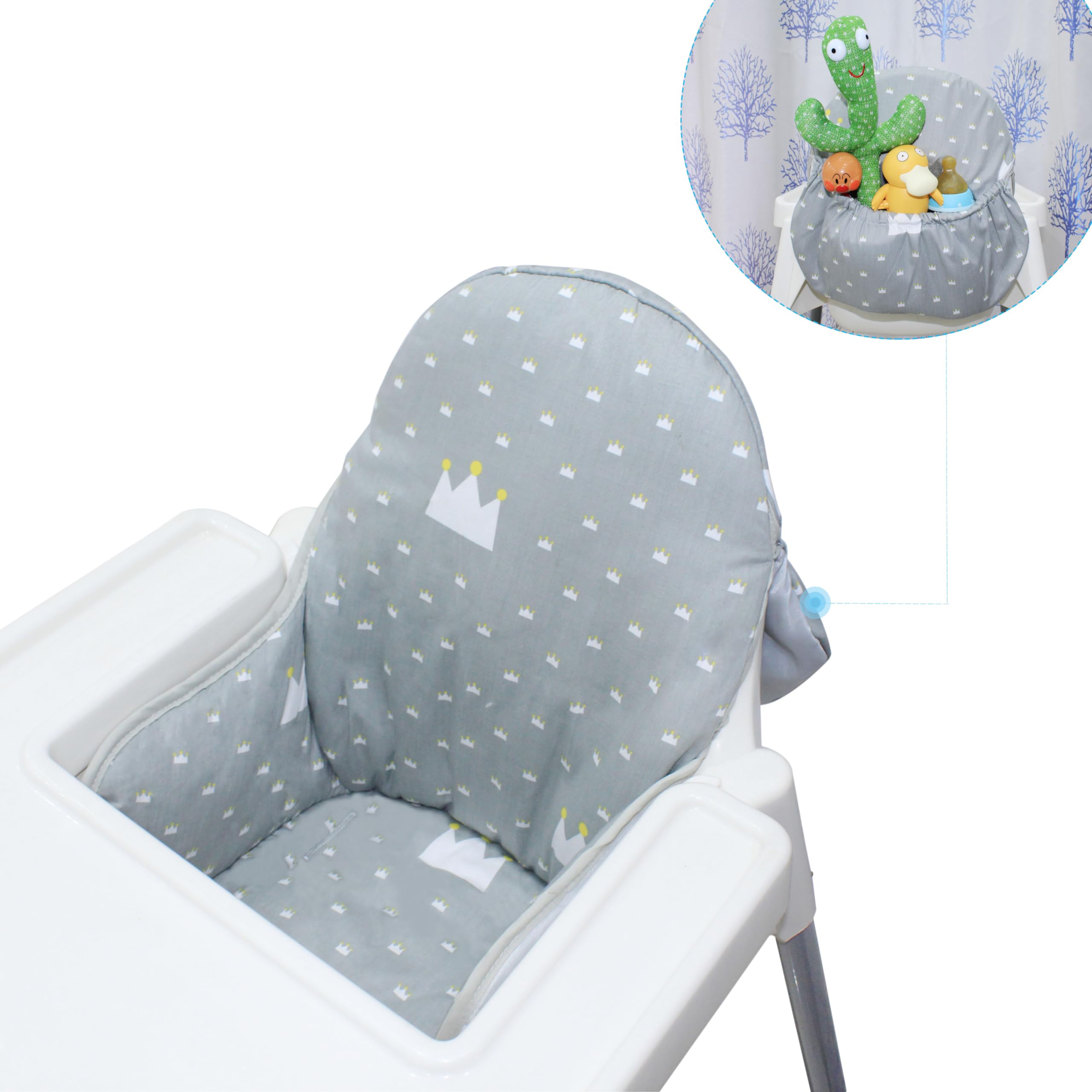 Cuscino Pieghevole Per Seggiolone Antilop IKEA – Comfort Morbido E Lavabile Per Il Tuo Bambino, Adatto A Sedute In Legno