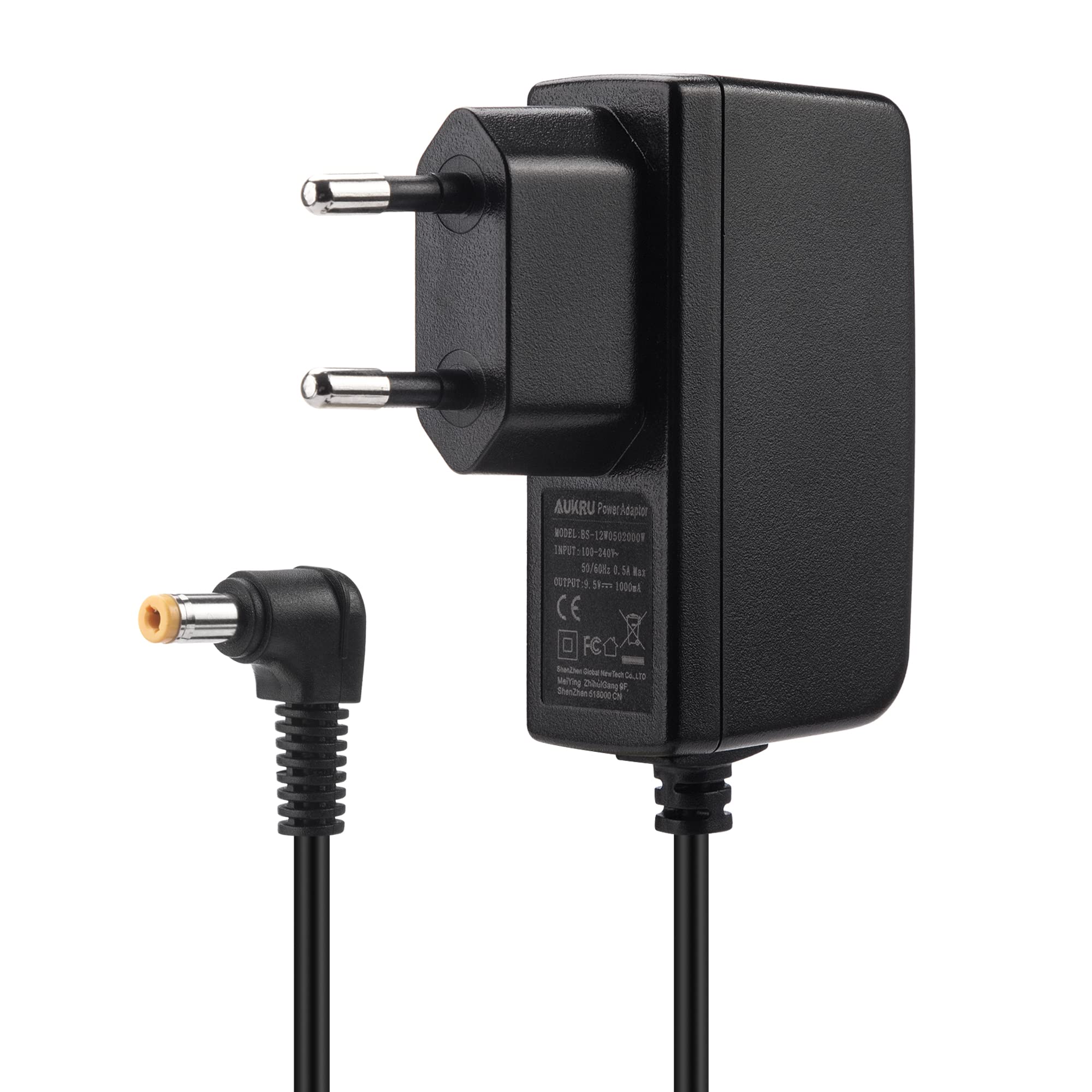Adaptateur Secteur AD-E95100LE pour Casio SA-46, SA-78, SA-76, CTK-240, CTK-1300, CTK-1500, CTK-2300, CTK-3500, CTK-4400, and LK-135, LK265, XW-P1