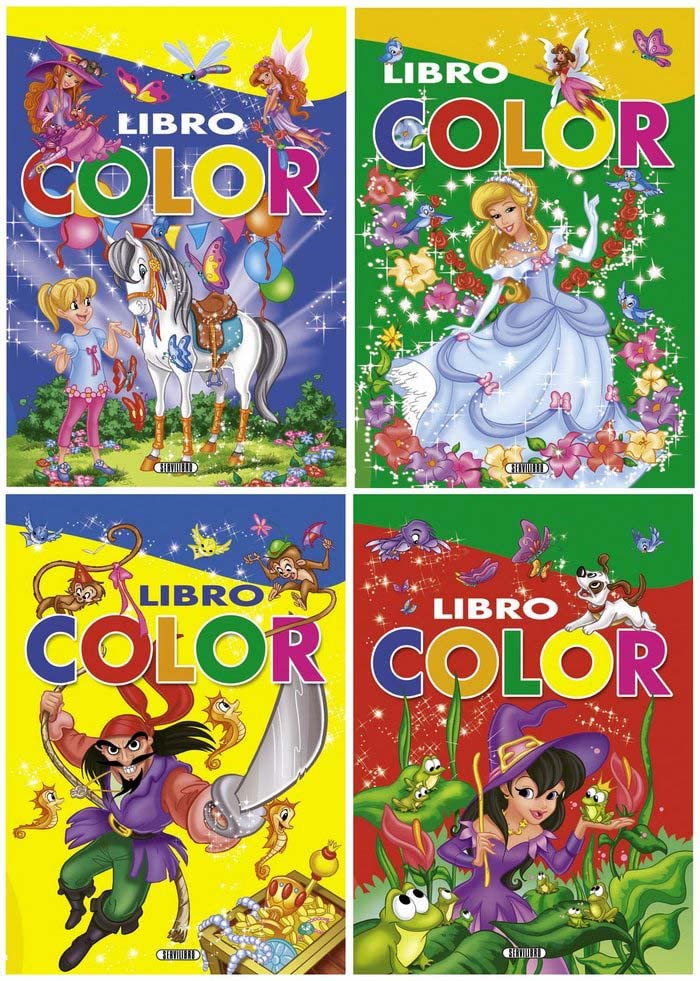 LIBRO COLOR LOTE 4 TITULOS