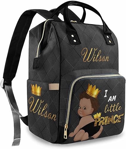 Artsadd Mochila bordada con nombre personalizado, mochila personalizada para bebés, niñas y niños, bolsas de lactancia multifuncionales