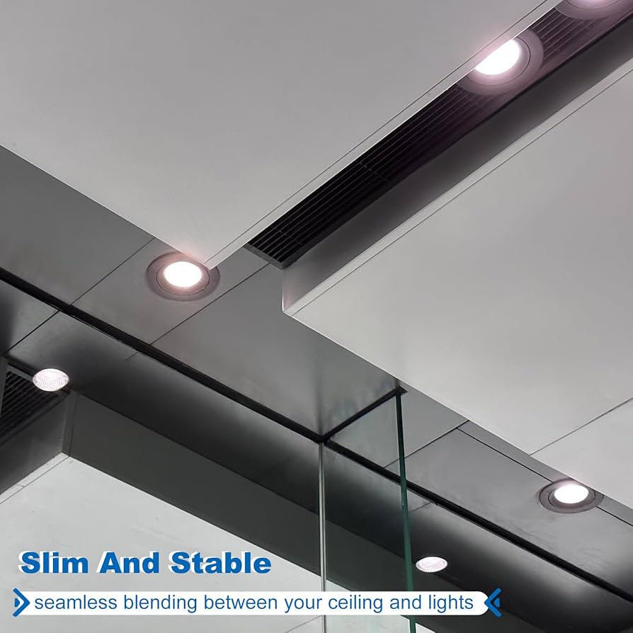 PATIKIL Goof Rings Inner Diameter 4.53", Outer Diameter 6.3", 8 Pcs Metal Goof Rings Cover Recessed Light Trim For Ceiling Wall Fixtures Can Lighting Down Light LED, Matte Finish White