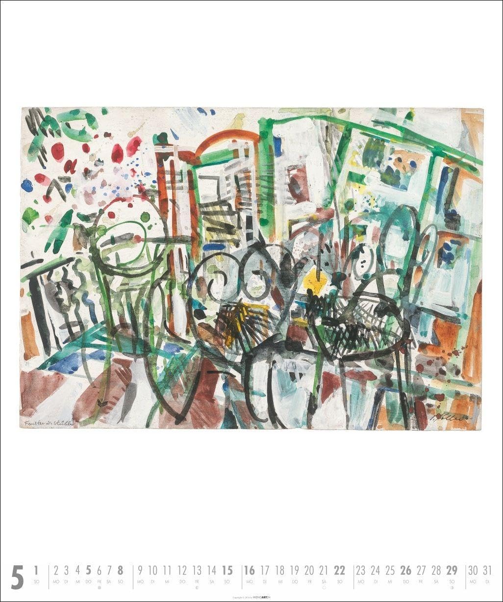 Oskar Koller - In den Straßen Kalender 2027 - In den Straßen: Wunderschöne Aquarelle in einem Kunstkalender im Großformat. Jahres-Wandkalender 2027 für Kunstliebhaber. 46 x 55 cm Hochformat