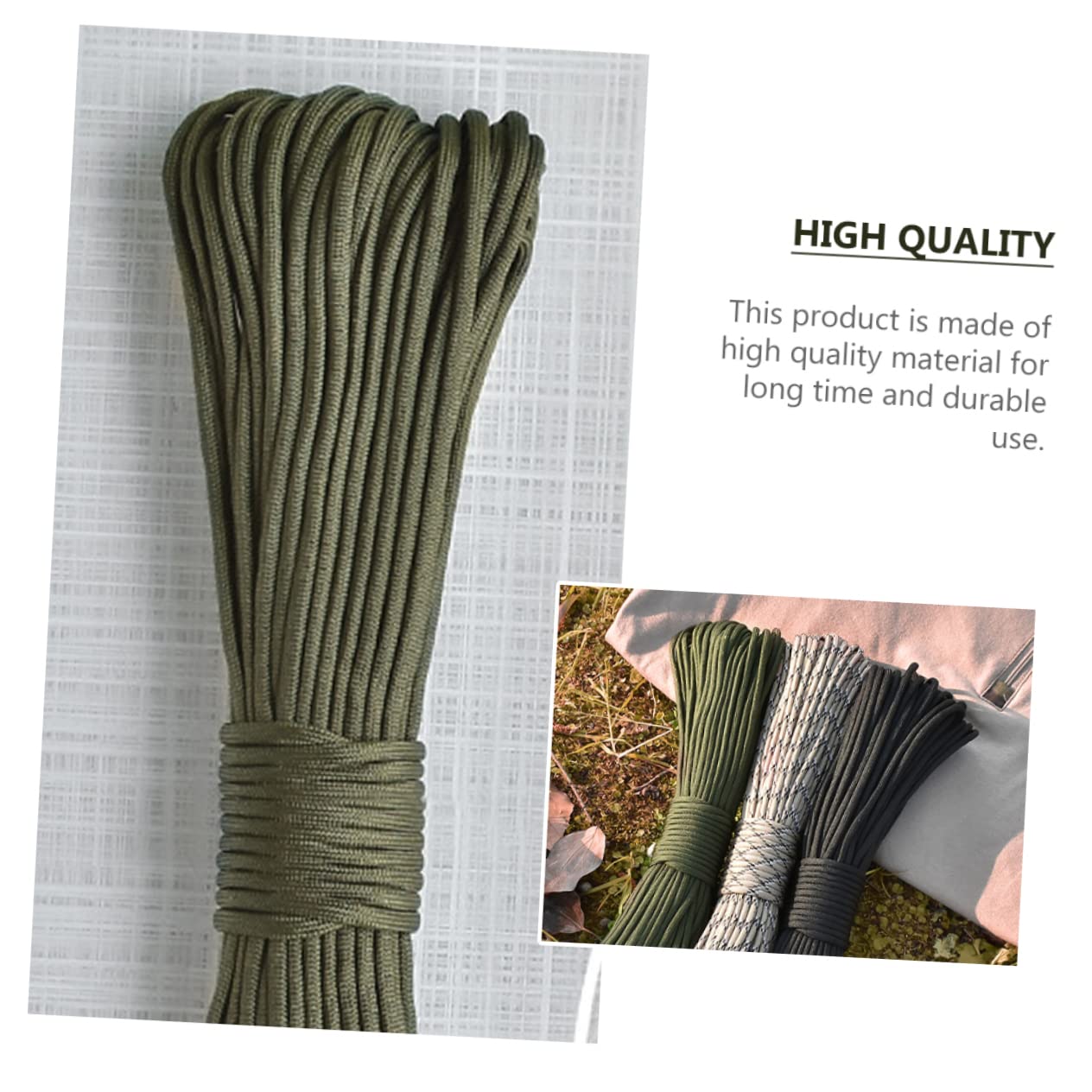 Balacoo Mountaineering Rescue Rope Camping Supplies Lightweight Tent Strapping for Outdoor Activities